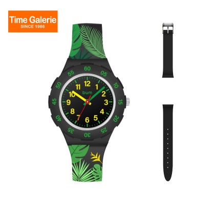 BUM B300604 Analog Dual Silicone Band Women Watch